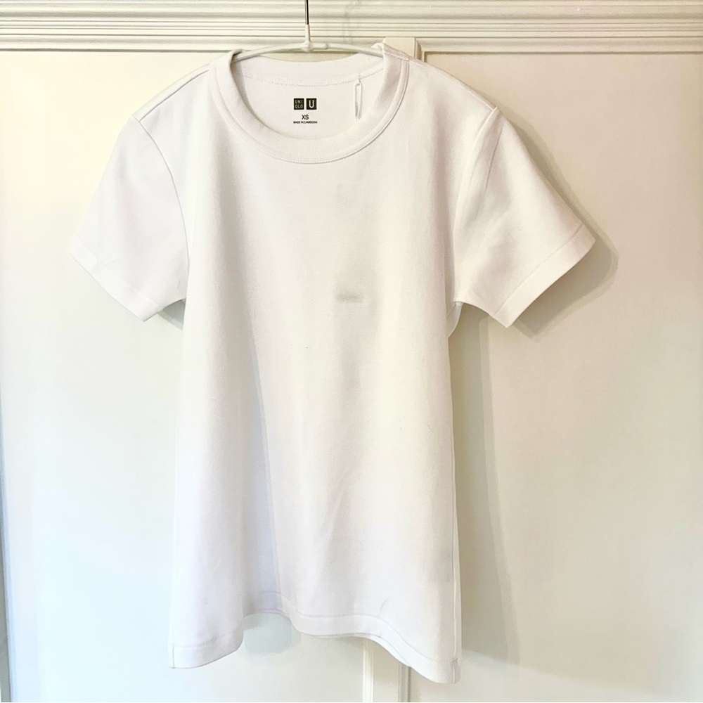 Classic White 100% Thick Cotton T-Shirt Size XS